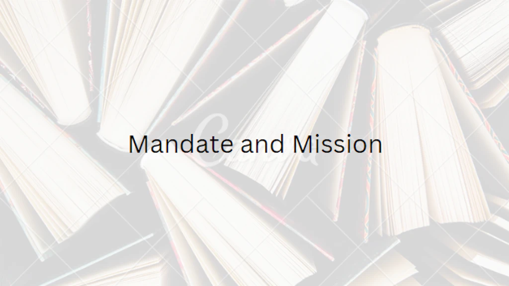 Mandate and Mission Logo