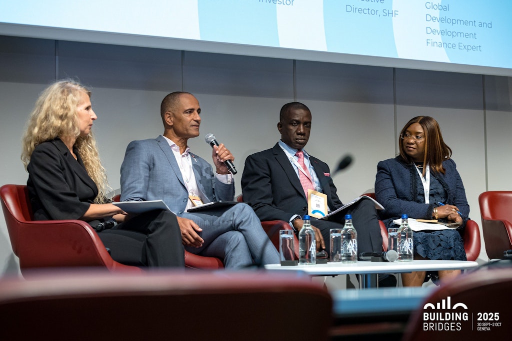 Ambassador Christian Frutiger on the panel “Catalyzing SDG Financing: Unlocking the Potential of National Development Banks”